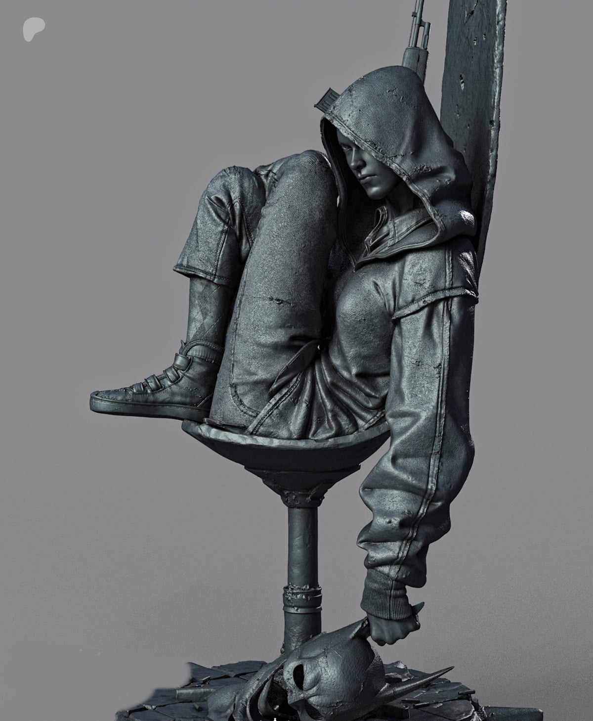 Harley Quinn Absolute Sculpture (75mm to 500mm) - Unassembled/Unpainted/3D Print