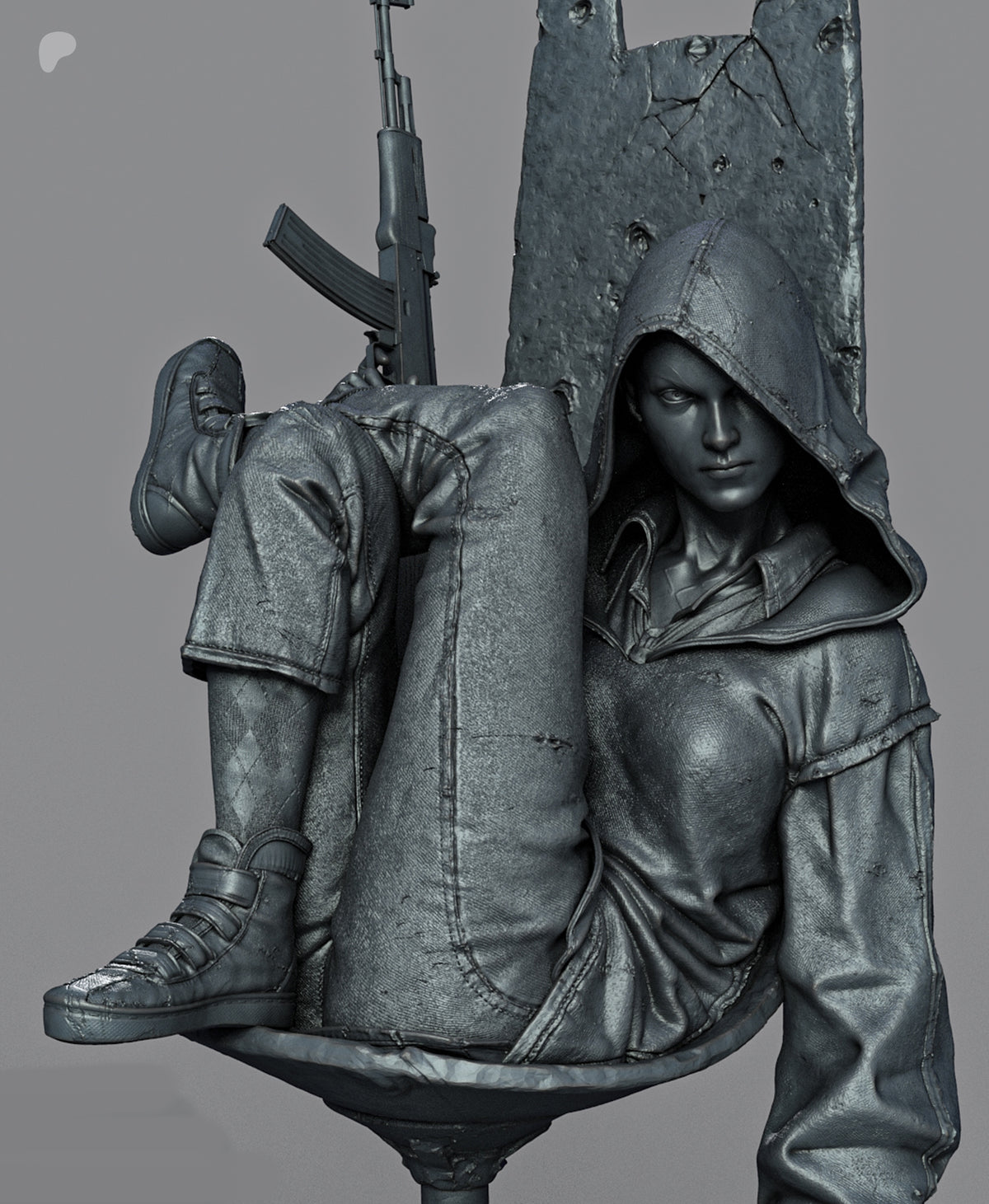Harley Quinn Absolute Sculpture (75mm to 500mm) - Unassembled/Unpainted/3D Print