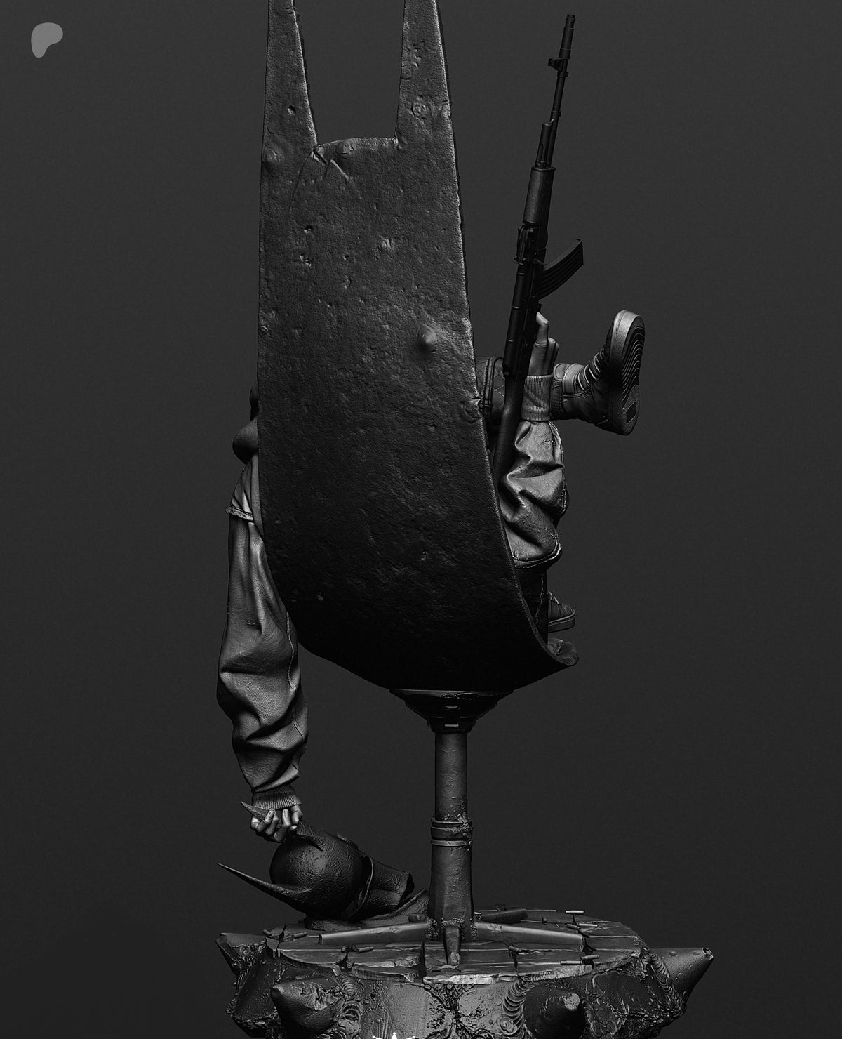 Harley Quinn Absolute Sculpture (75mm to 500mm) - Unassembled/Unpainted/3D Print