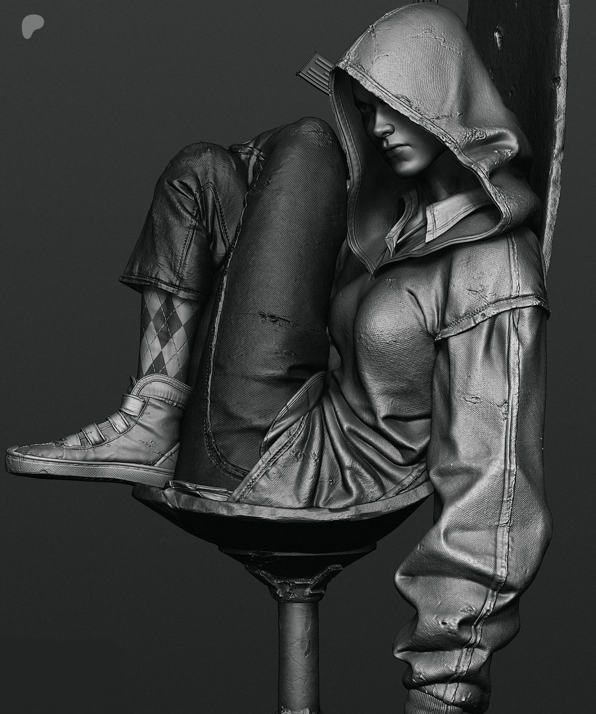 Harley Quinn Absolute Sculpture (75mm to 500mm) - Unassembled/Unpainted/3D Print