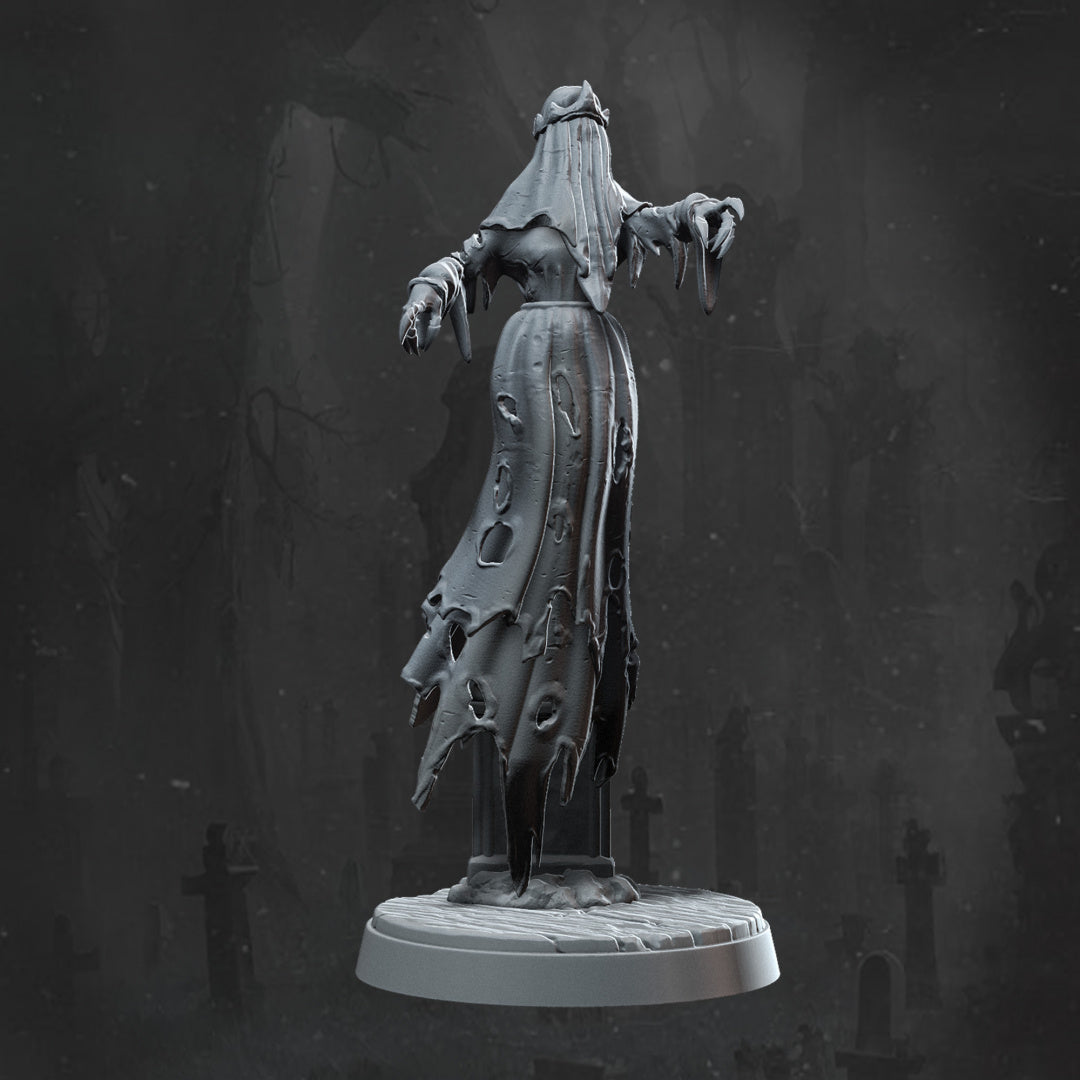 Haunted Banshee - Dungeons and Dragons - Lord of the Rings - RPG Miniatures - by Monolith Arts - Tabletop RPG Miniature - Roleplaying 3D Printed Fantasy Mini