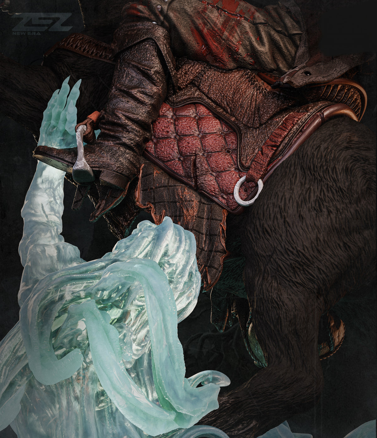 Headless Horseman Sculpture(75mm to 500mm) - Unassembled/Unpainted/3D Print