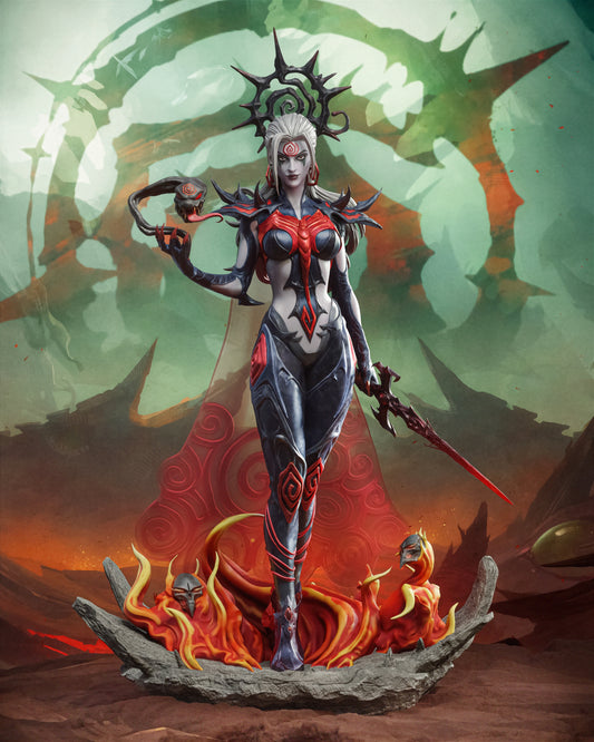 Hela (Marvel Rivals) Sculpture (75mm to 500mm) - Unassembled/Unpainted/3D Print