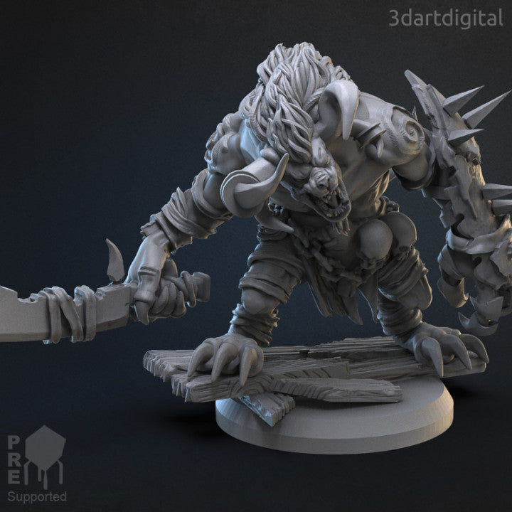 Tiefling - Helldros Musuko-Oni - by 3DartDigital- Tabletop RPG Miniature - Roleplaying 3D Printed Fantasy Mini