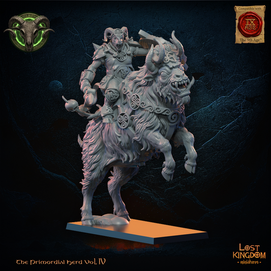 Héroïne cavalière de Wildhorn - Le troupeau primordial - Hommes-bêtes - JDR - Wargame - Donjons et Dragons