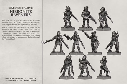 Covenants of Astyri - Hieronite Raveners (x10) - TTRPG - Wargaming - Grimdark