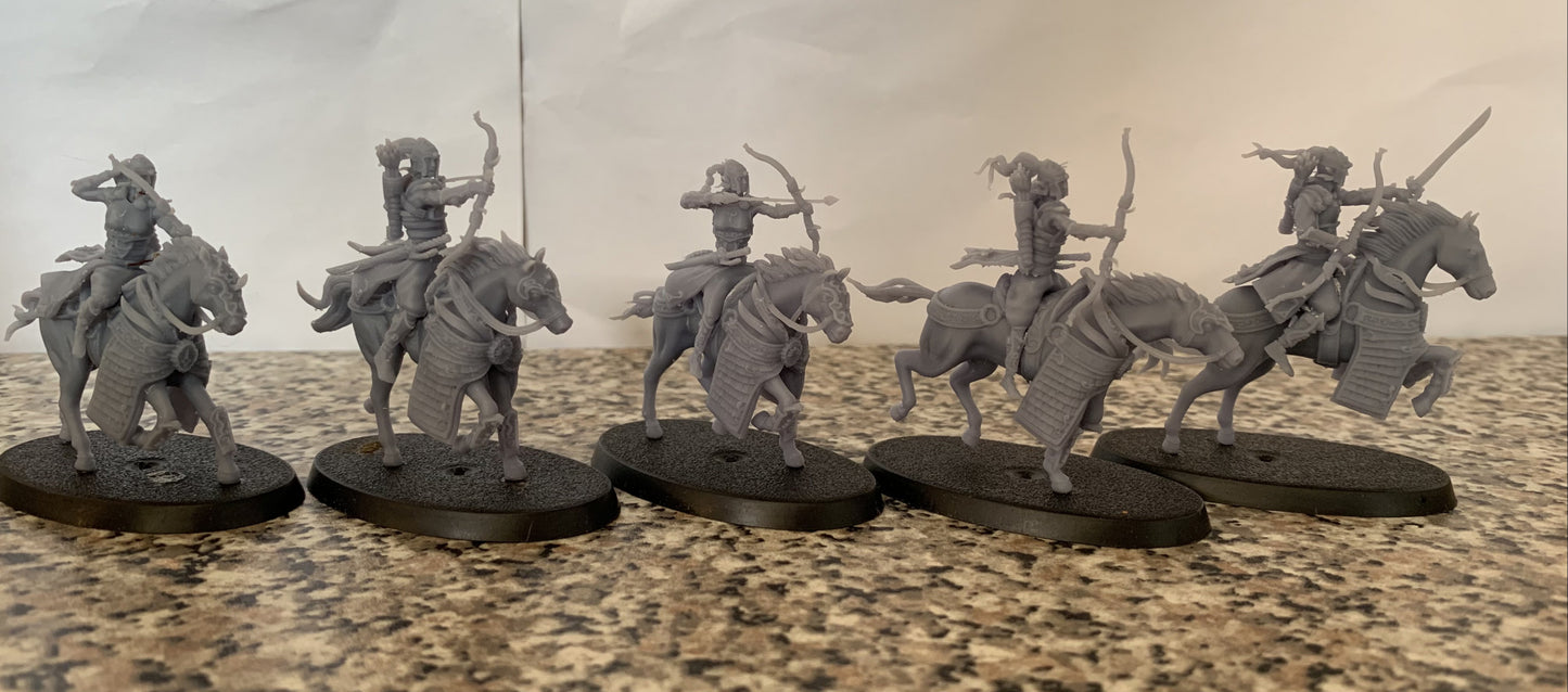 High Elves Fast Cavalry - Dungeons and Dragons - by Holo Minis- Tabletop RPG Miniature - Roleplaying 3D Printed Fantasy Mini