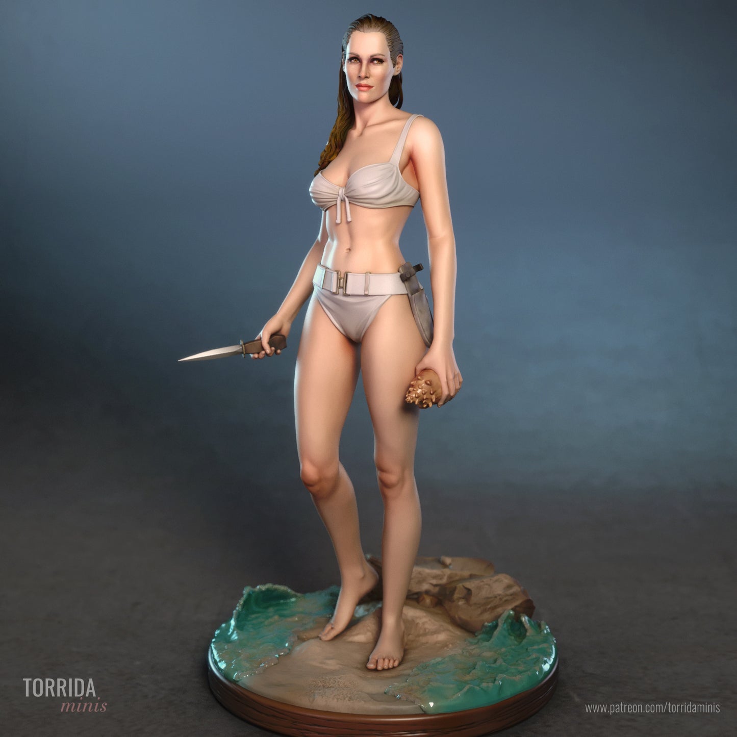 Bond Girl Honey Ryder - from Dr. No SFW/NSFW Sculpture(75mm to 500mm) - Unassembled/Unpainted/3D Print