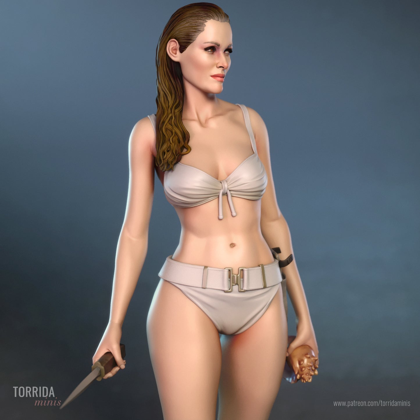Bond Girl Honey Ryder - from Dr. No SFW/NSFW Sculpture(75mm to 500mm) - Unassembled/Unpainted/3D Print