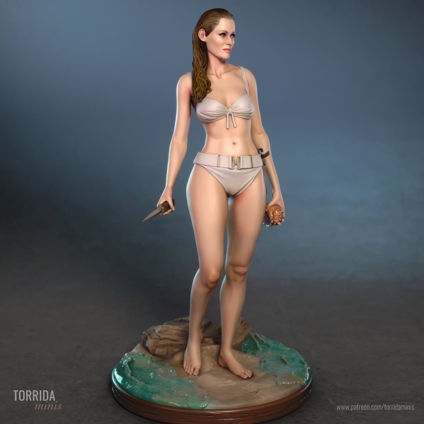 Bond Girl Honey Ryder - from Dr. No SFW/NSFW Sculpture(75mm to 500mm) - Unassembled/Unpainted/3D Print