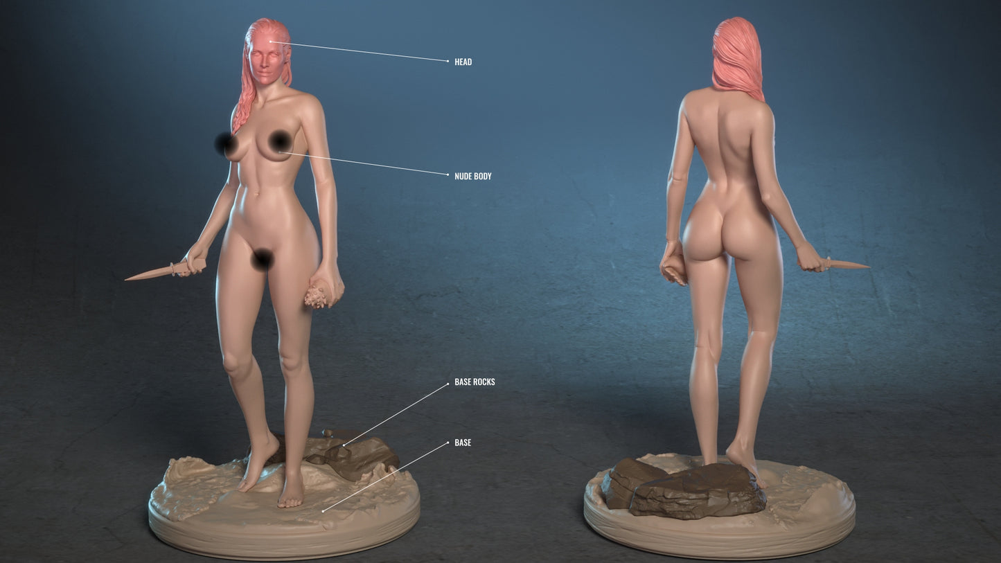 Bond Girl Honey Ryder - from Dr. No SFW/NSFW Sculpture(75mm to 500mm) - Unassembled/Unpainted/3D Print