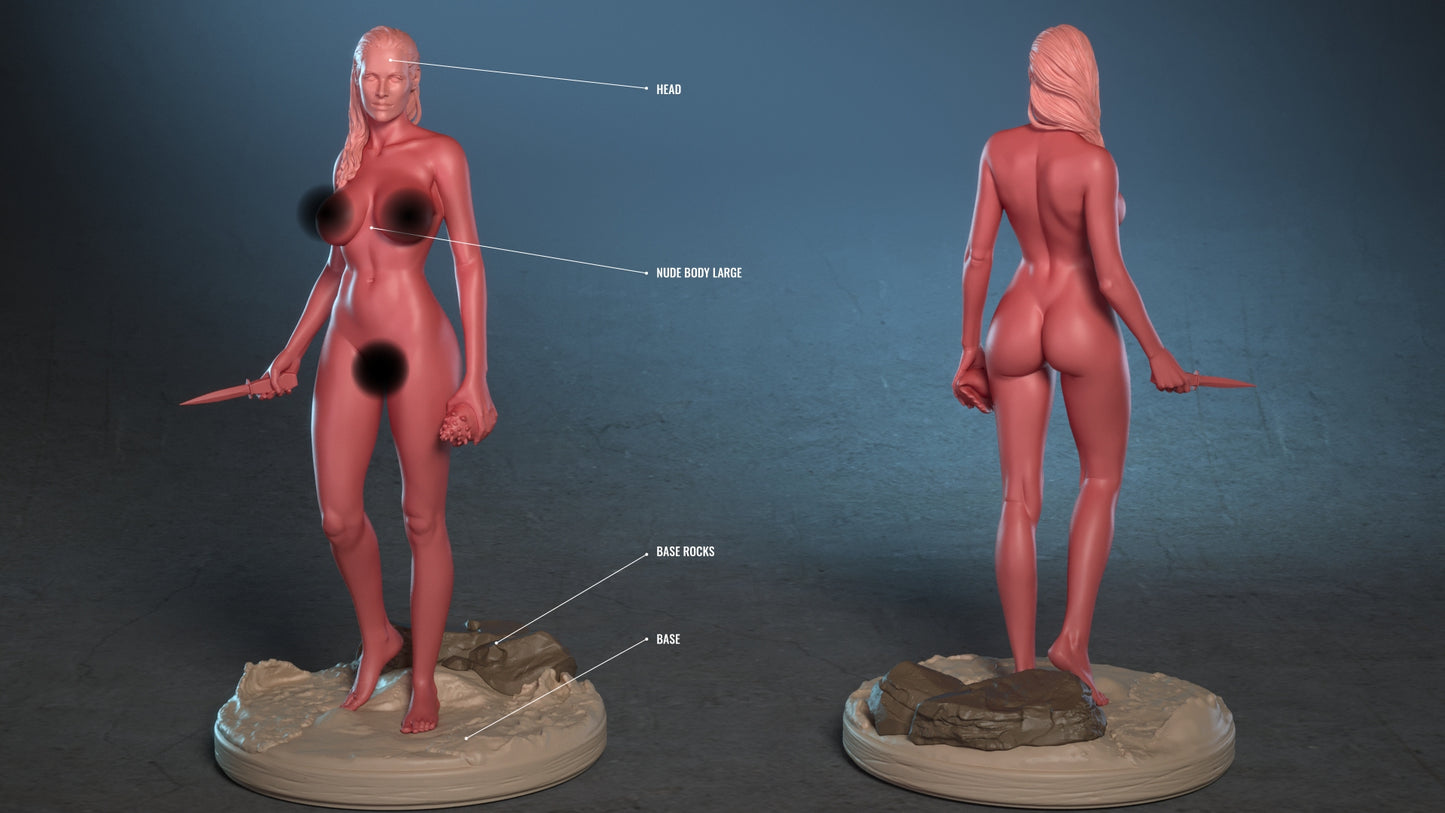 Bond Girl Honey Ryder - from Dr. No SFW/NSFW Sculpture(75mm to 500mm) - Unassembled/Unpainted/3D Print