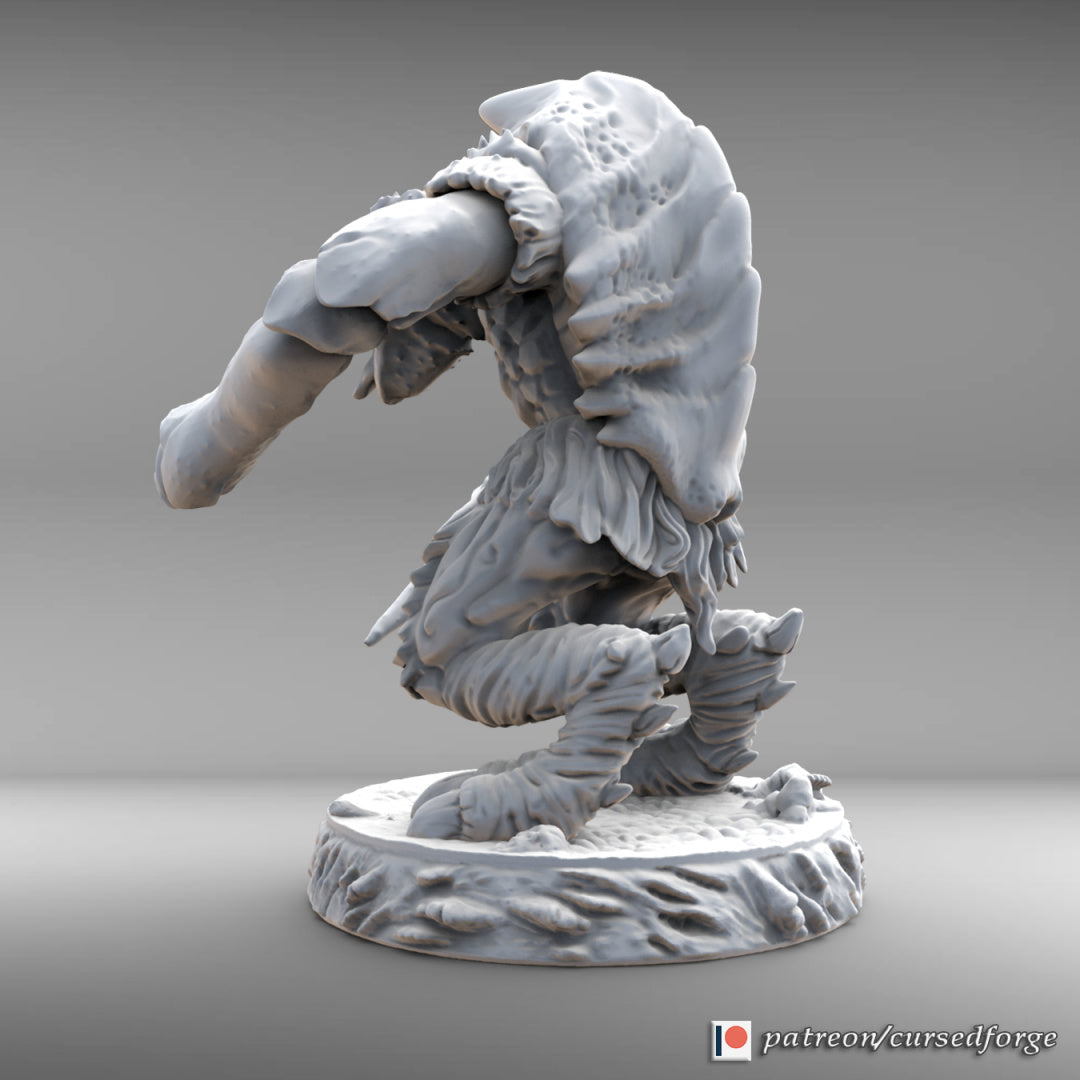 Hook Horror Spore Servant - RPG Miniatures - by Cursed Forge - Tabletop RPG Miniature - Roleplaying 3D Printed Fantasy Mini