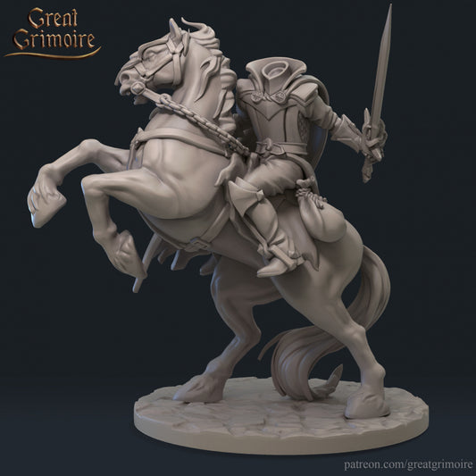 Headless Horseman - by Great Grimiore- Tabletop RPG Miniature - Roleplaying 3D Printed Fantasy Mini