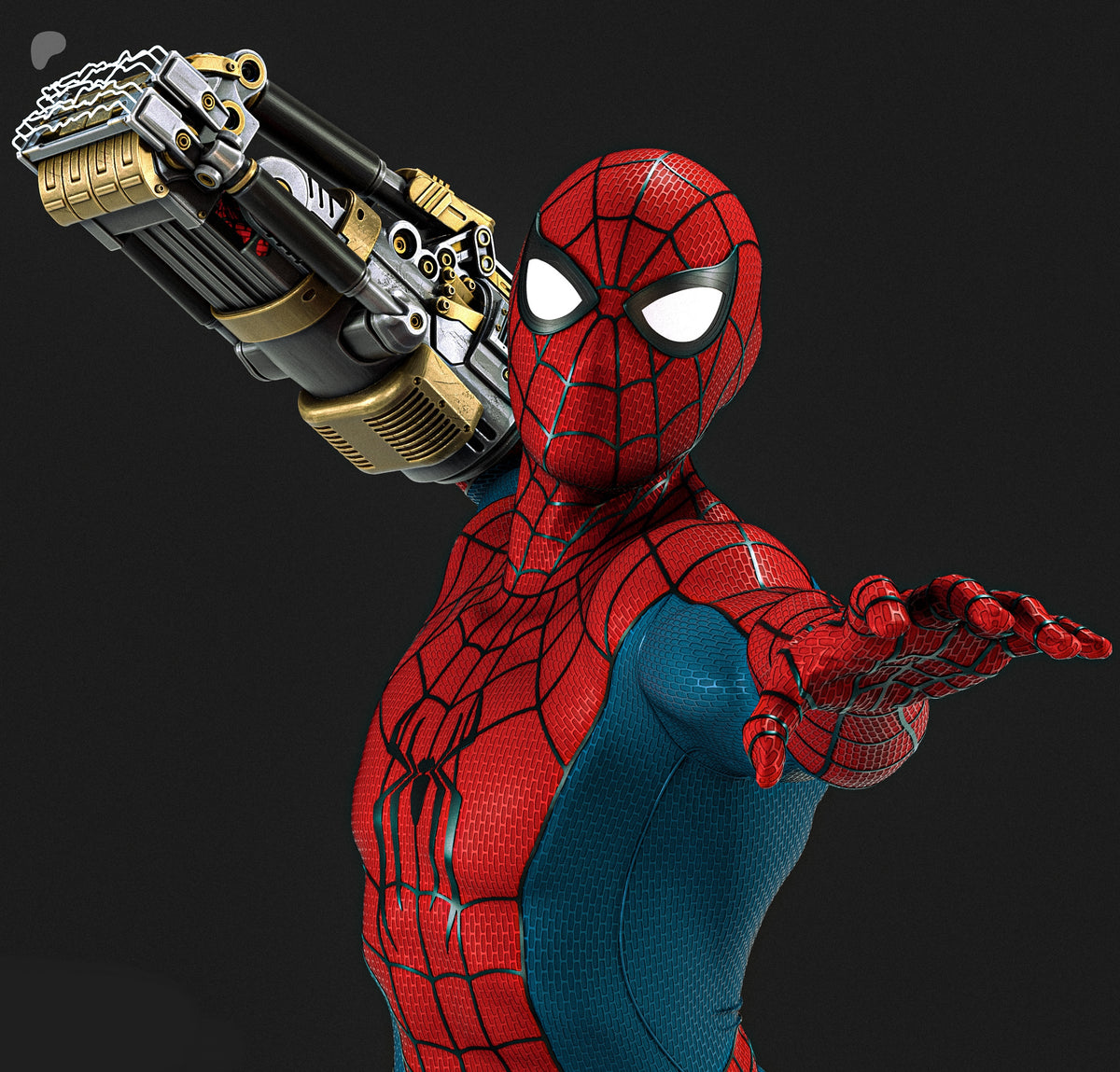 Hulk vs Spider-Man Diorama (75mm to 500mm) - Unassembled/Unpainted/3D Print