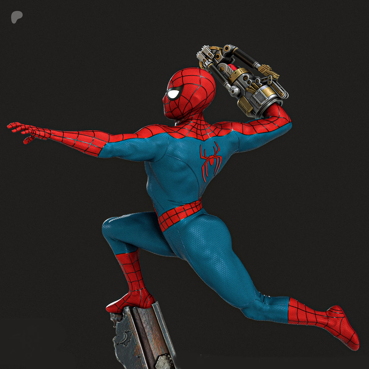 Hulk vs Spider-Man Diorama (75mm to 500mm) - Unassembled/Unpainted/3D Print