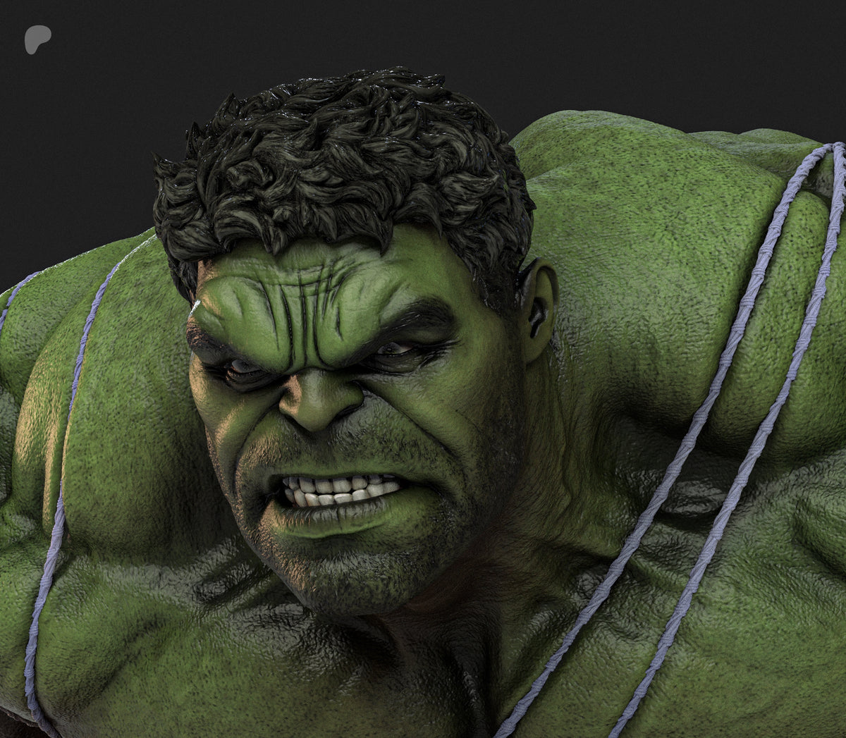 Hulk vs Spider-Man Diorama (75mm to 500mm) - Unassembled/Unpainted/3D Print