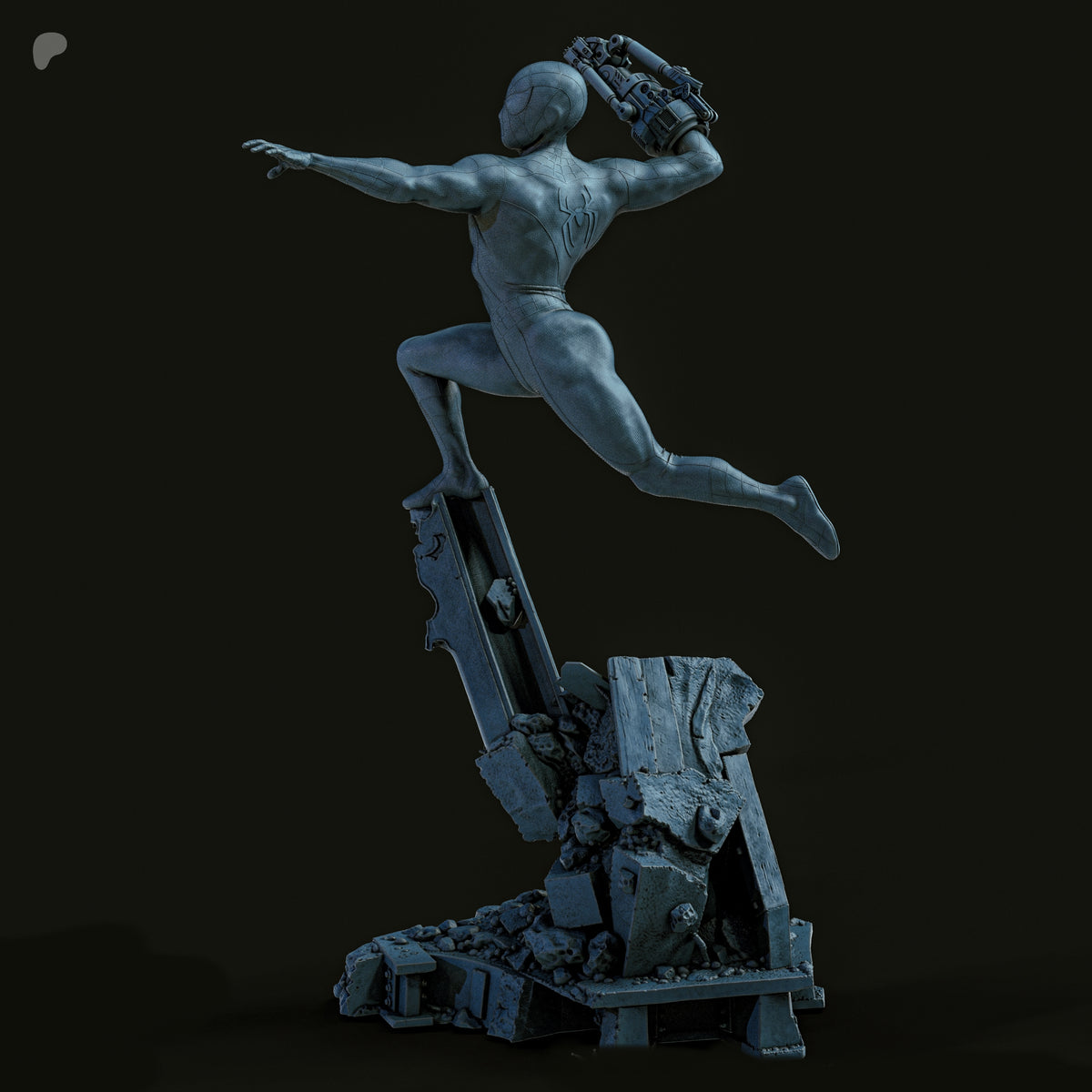Hulk vs Spider-Man Diorama (75mm to 500mm) - Unassembled/Unpainted/3D Print