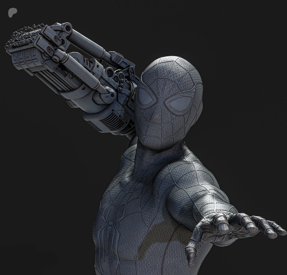 Hulk vs Spider-Man Diorama (75mm to 500mm) - Unassembled/Unpainted/3D Print