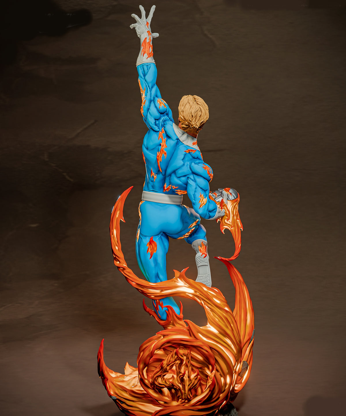 Human Torch Sculpture (75mm to 500mm) - Unassembled/Unpainted/3D Print