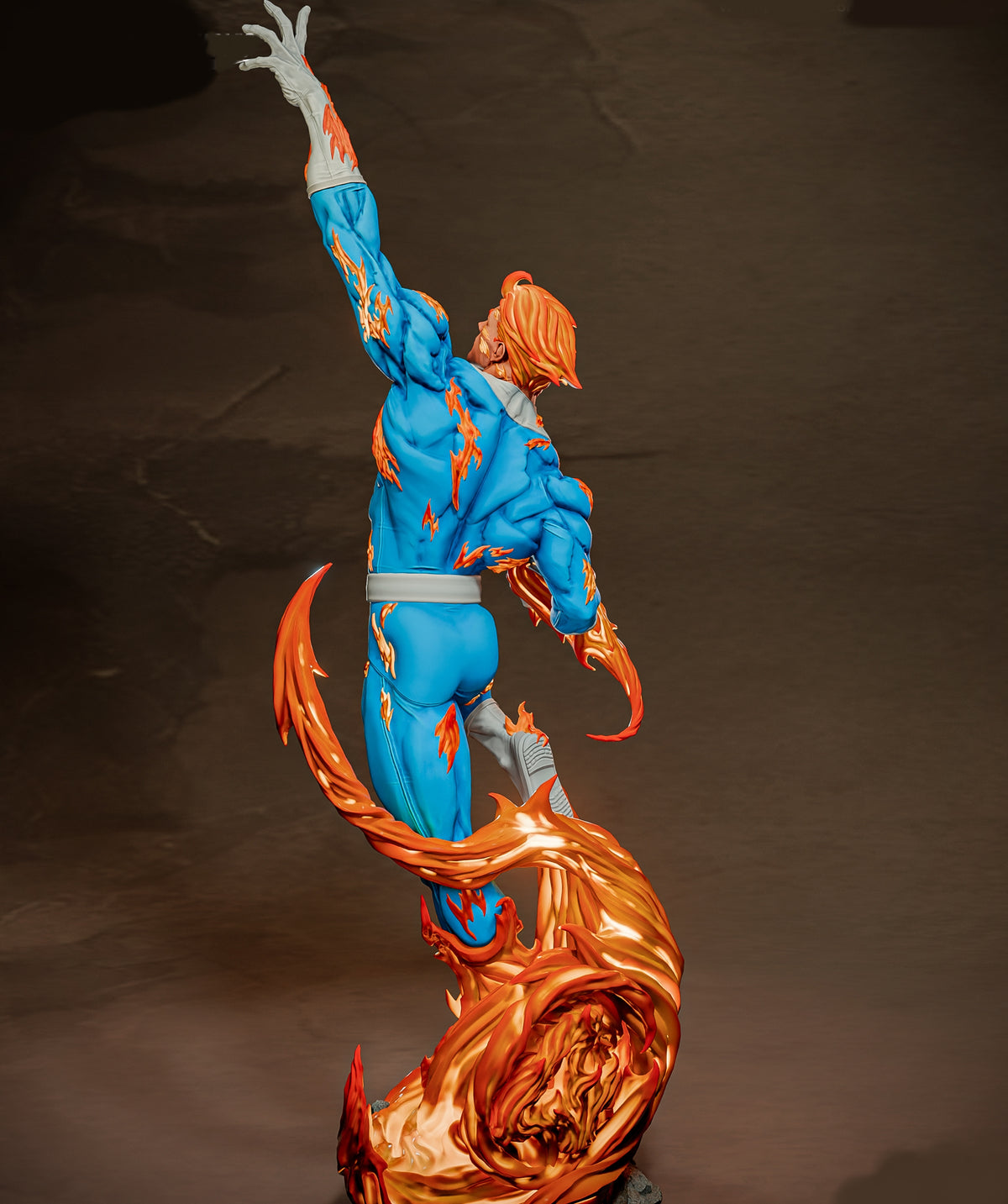 Human Torch Sculpture (75mm to 500mm) - Unassembled/Unpainted/3D Print