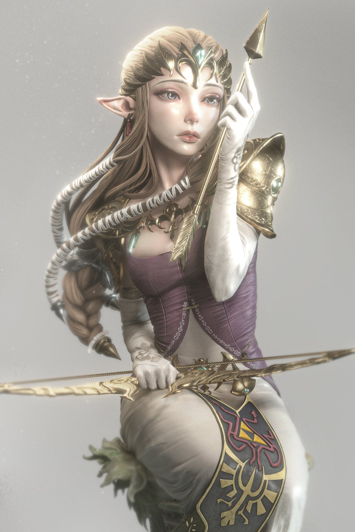 Twilight Princess Sculpture(75mm to 500mm) - Unassembled/Unpainted/3D Print
