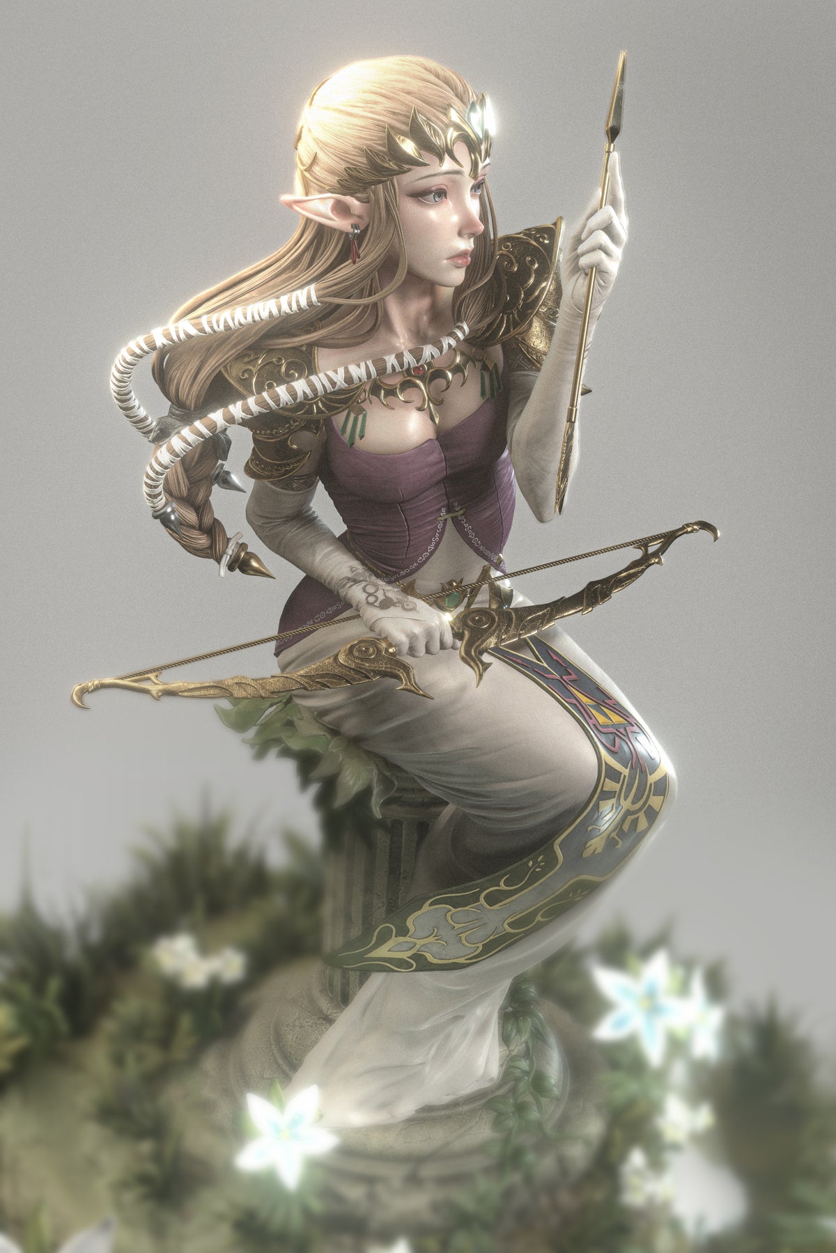 Twilight Princess Sculpture(75mm to 500mm) - Unassembled/Unpainted/3D Print