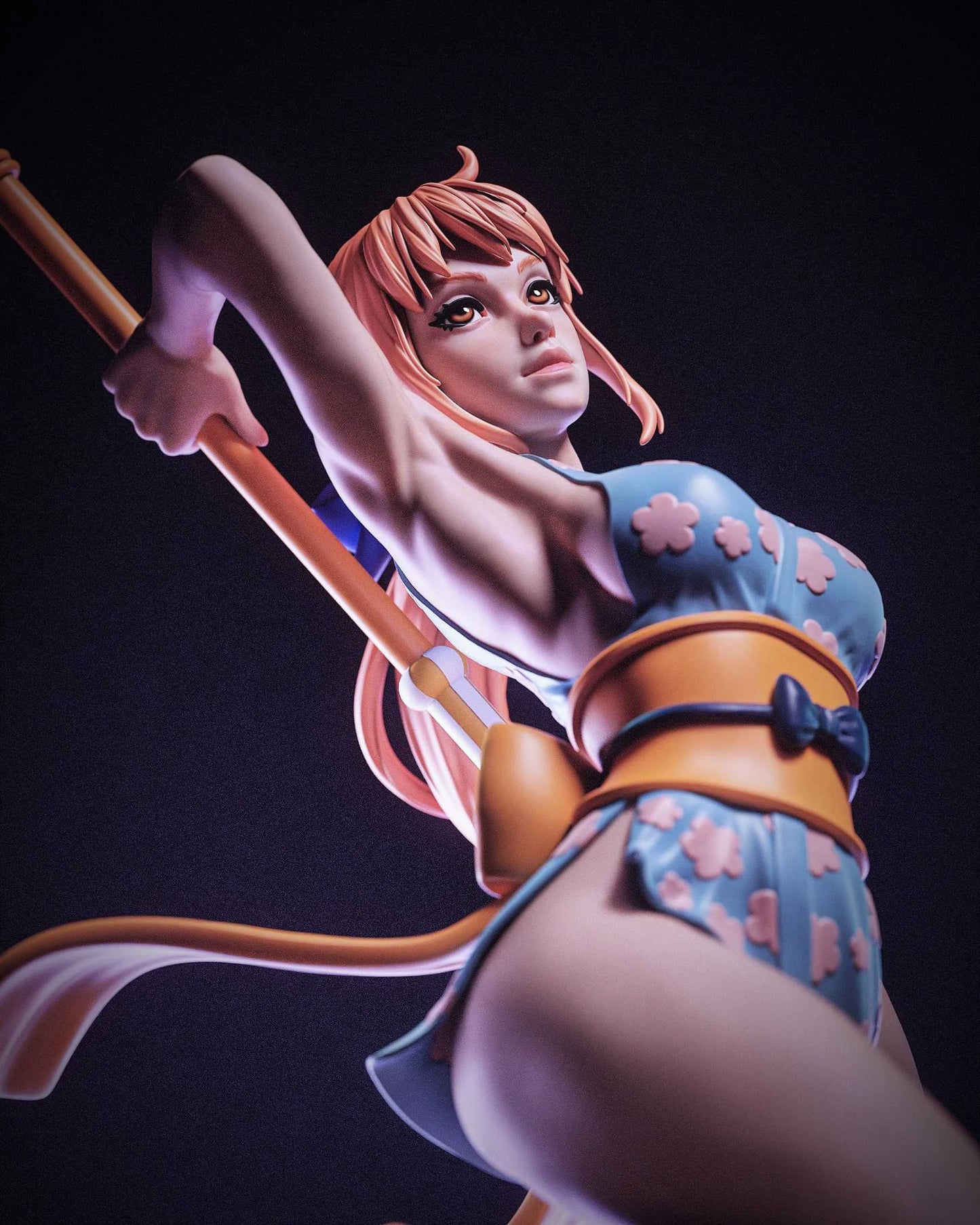 Nami Sculpture (75mm to 500mm) - Unassembled/Unpainted/3D Print