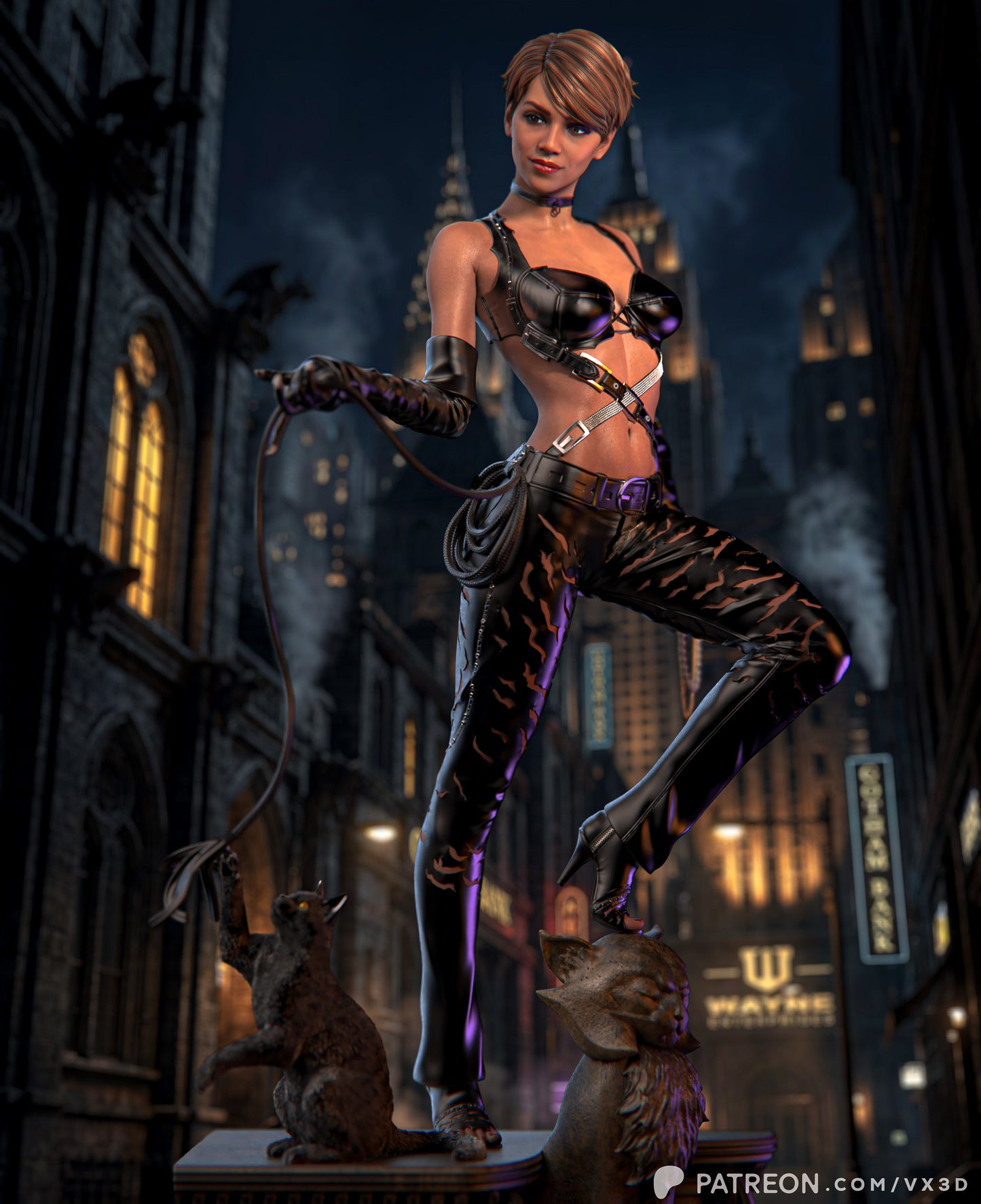 Halle Berry's Catwoman (75mm to 500mm) - Unassembled/Unpainted/3D Print