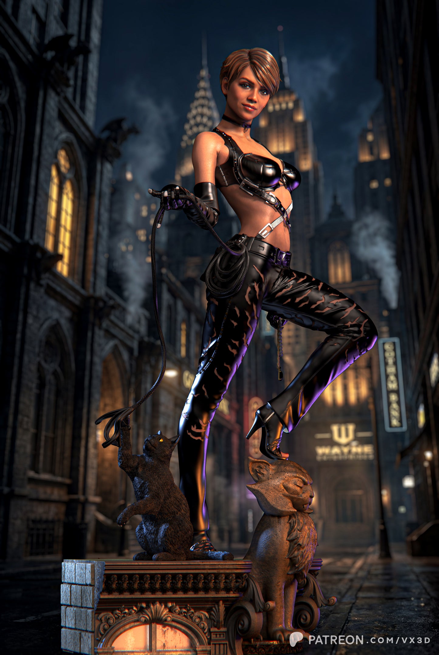 Halle Berry's Catwoman (75mm to 500mm) - Unassembled/Unpainted/3D Print