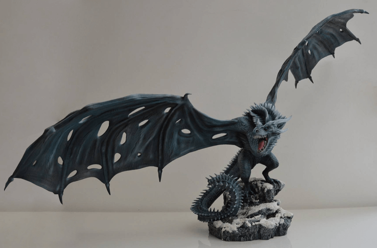 Wyvern - Ice Dragon - Icewind Dale/ Dungeons and Dragons - by Dungeons and Dragons - Tabletop RPG Miniature - Roleplaying 3D Printed Fantasy Mini