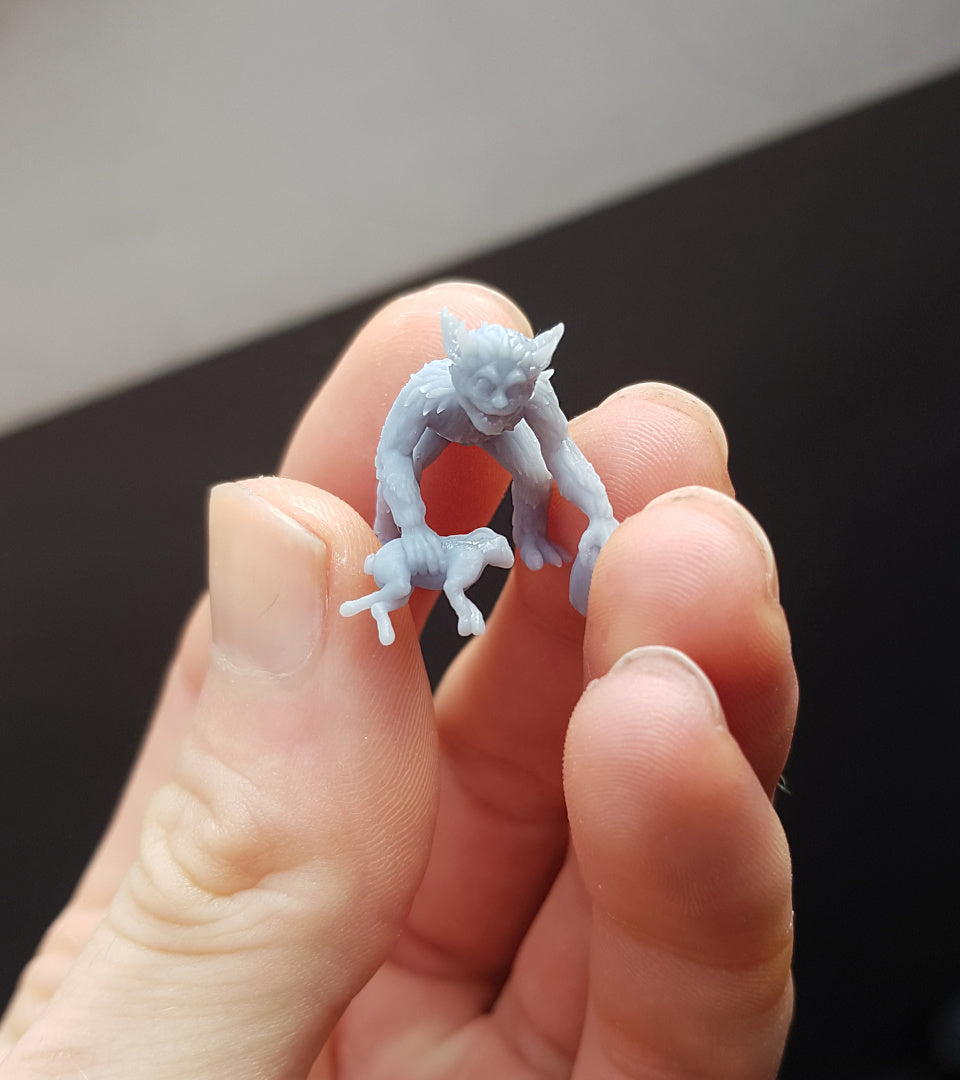 Icewind Yeti Tyke- RPG Miniatures - by Cursed Forge - Tabletop RPG Miniature - Roleplaying 3D Printed Fantasy Mini