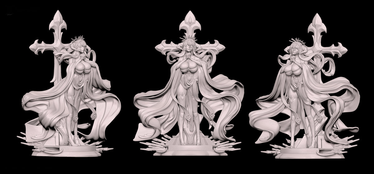 Implacable Sculpture(75mm to 500mm) - Unassembled/Unpainted/3D Print