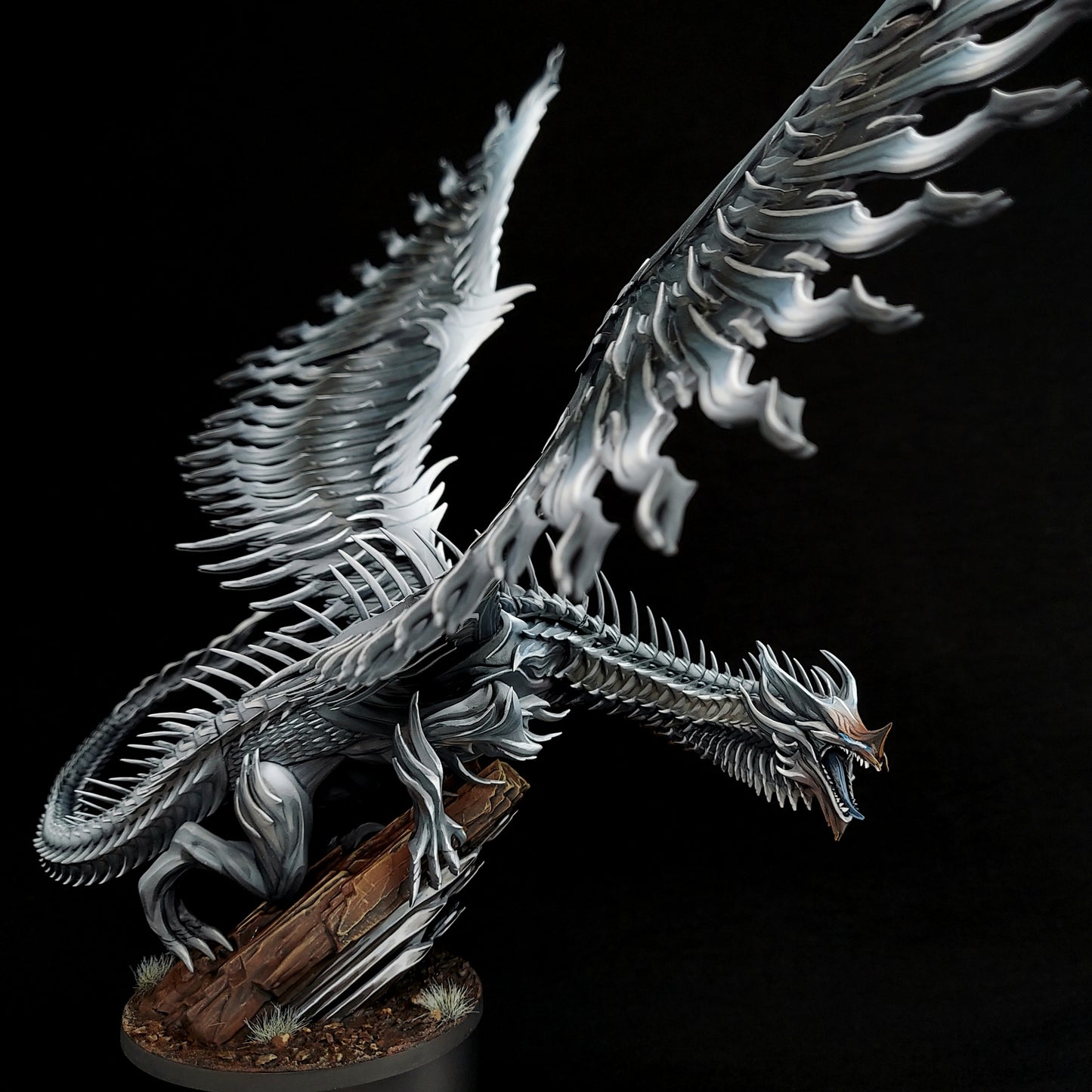 Inconel Dragon - Steel Dragon - Dungeons and Dragons - by Mini Monster Mayhem- Tabletop RPG Miniature - Roleplaying 3D Printed Fantasy Mini