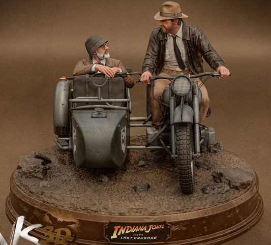 Indiana Jones Diorama (75mm to 500mm) - Unassembled/Unpainted/3D Print