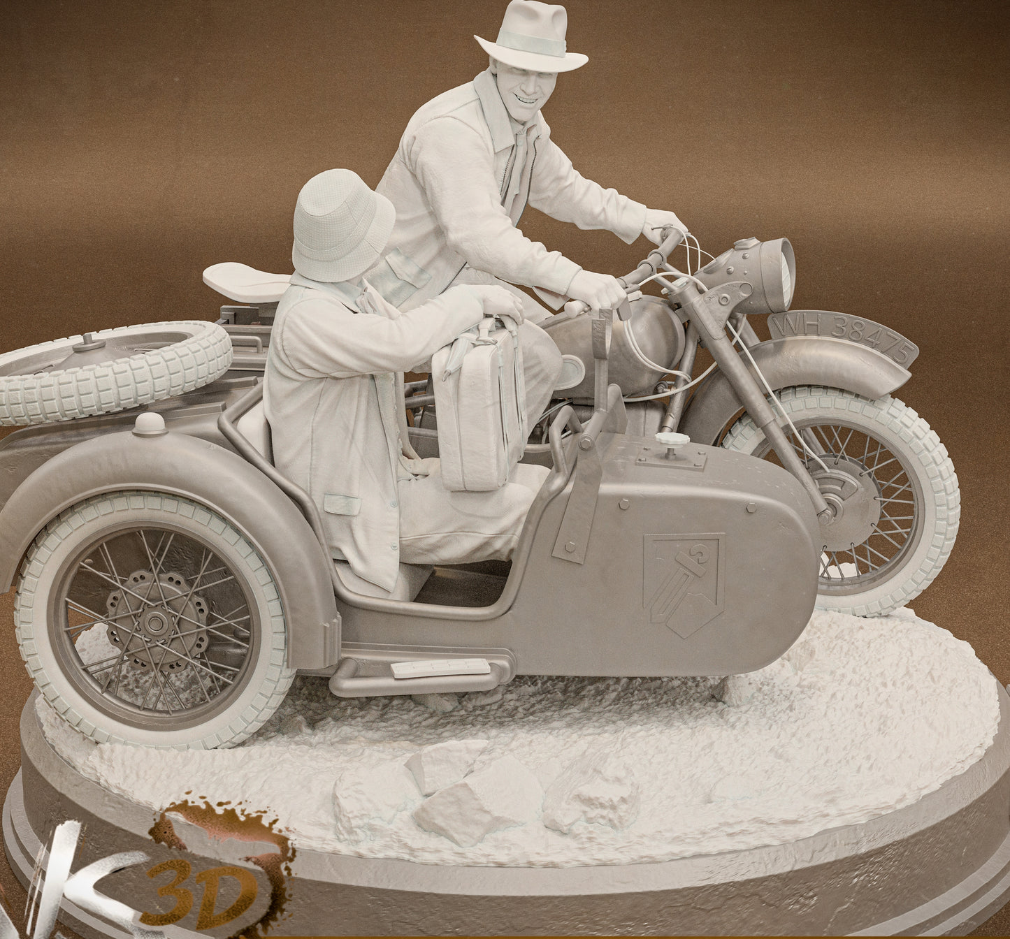 Indiana Jones Diorama (75mm to 500mm) - Unassembled/Unpainted/3D Print