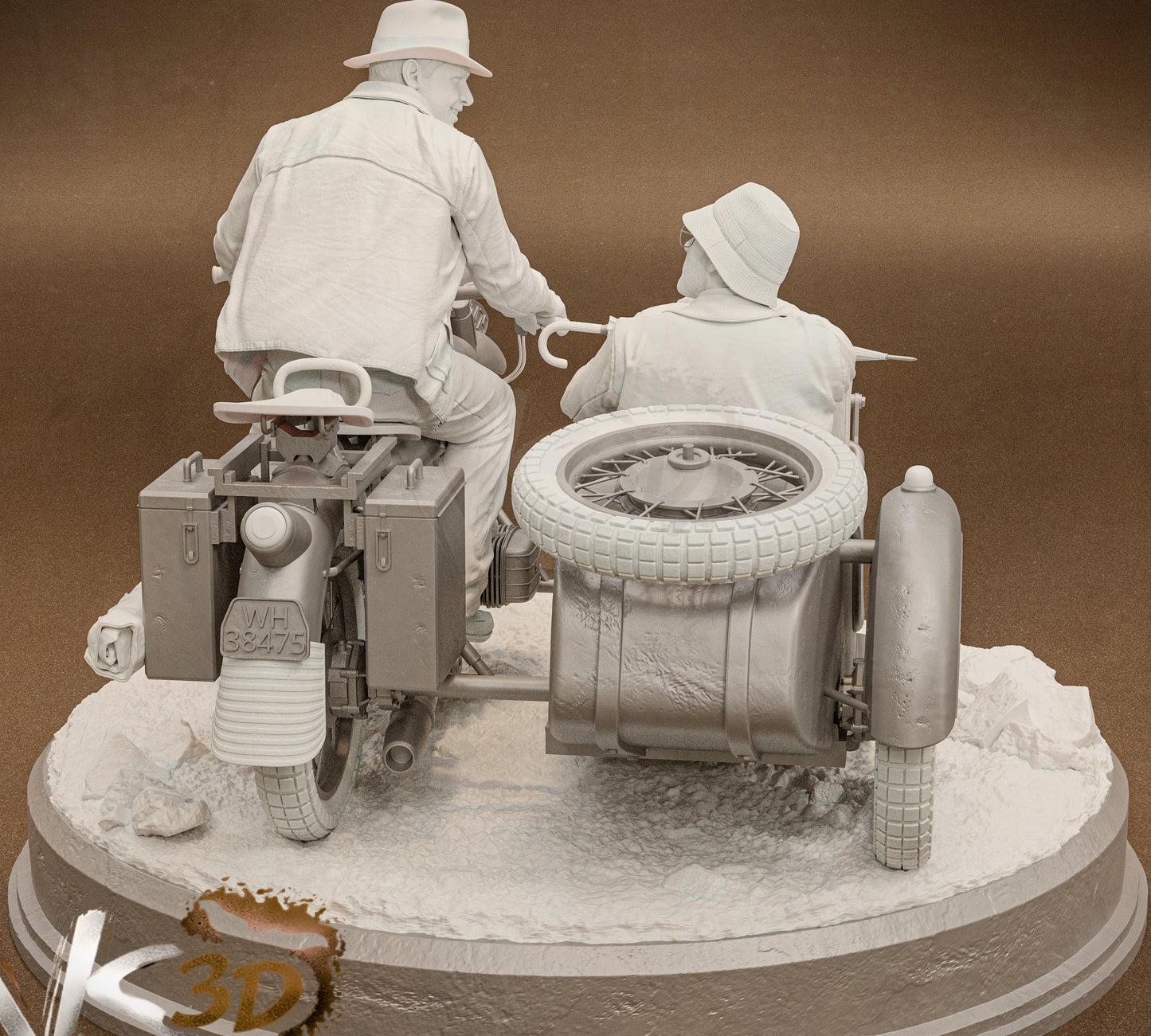 Indiana Jones Diorama (75mm to 500mm) - Unassembled/Unpainted/3D Print
