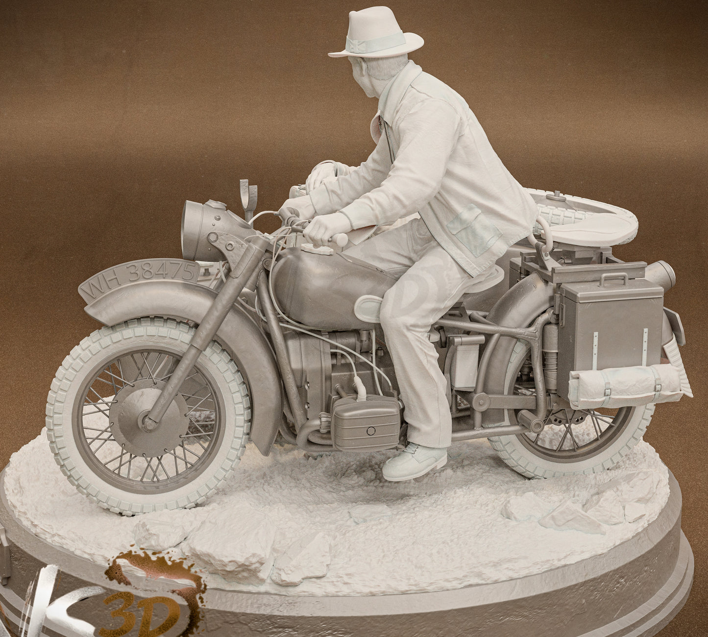 Indiana Jones Diorama (75mm to 500mm) - Unassembled/Unpainted/3D Print