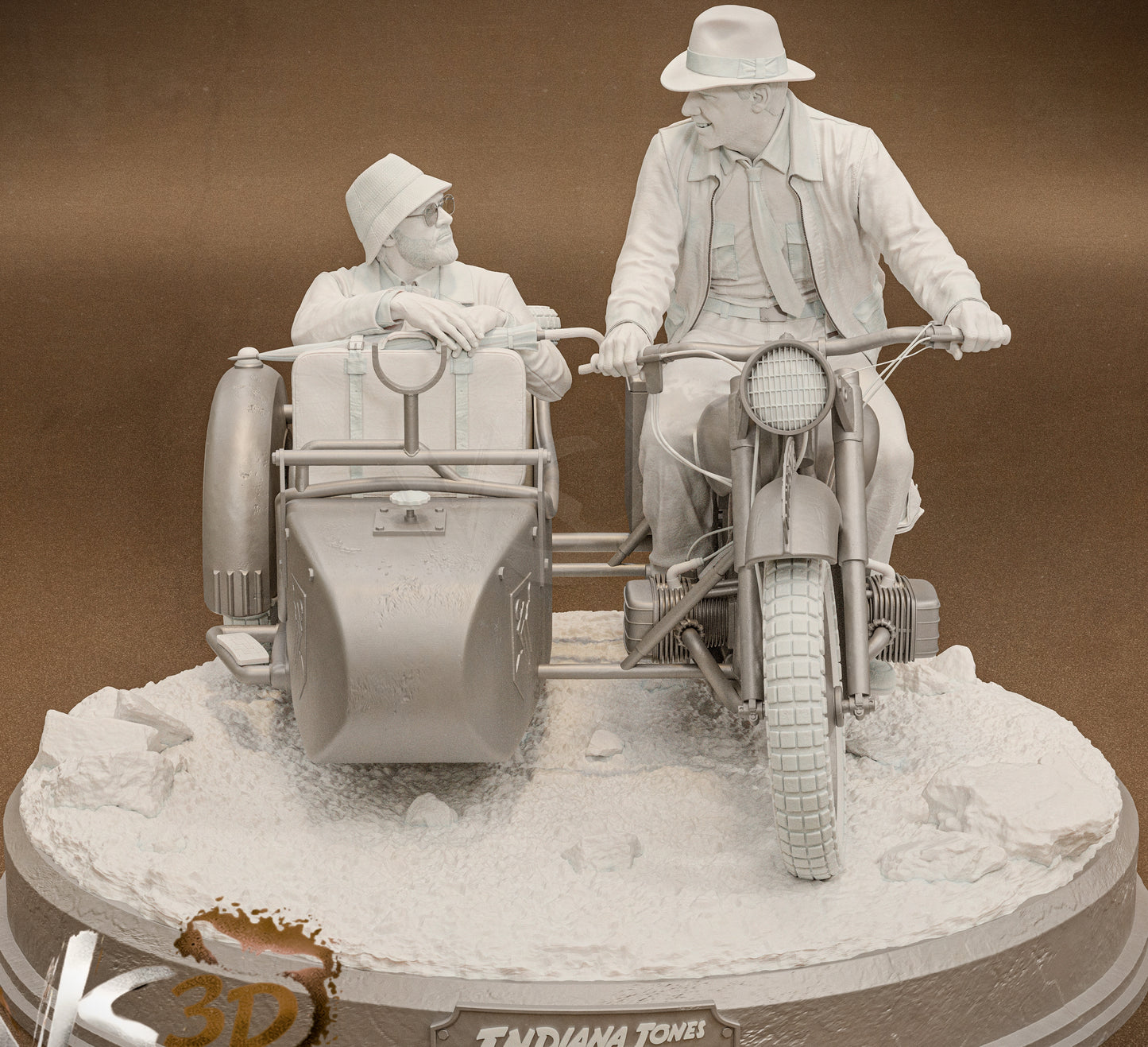Indiana Jones Diorama (75mm to 500mm) - Unassembled/Unpainted/3D Print