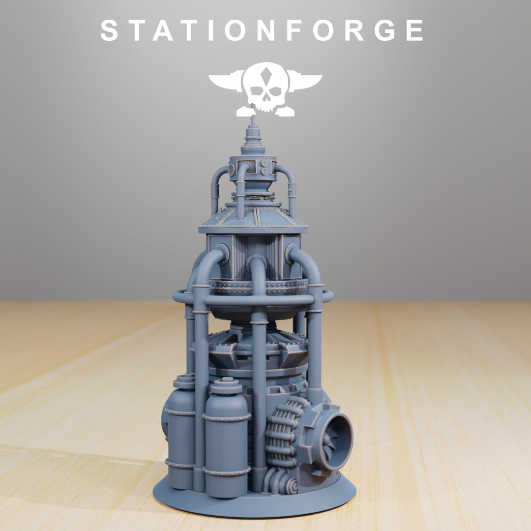 Industrial Terrain - Scatter Terrain - Compatible with Warhammer 40K - by Station Forge - Tabletop RPG Miniature - Roleplaying 3D Printed Fantasy Mini