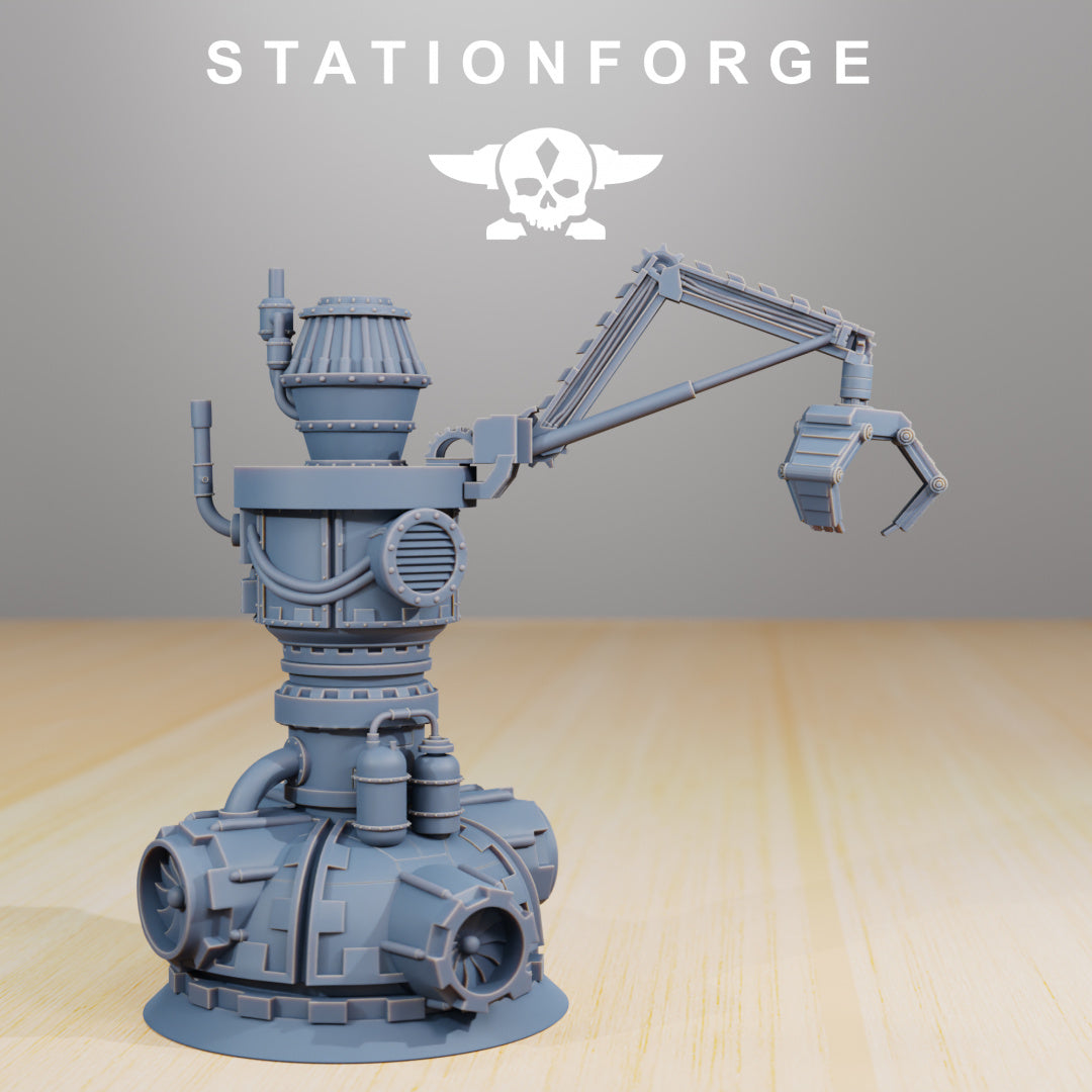 Industrial Terrain - Scatter Terrain - Compatible with Warhammer 40K - by Station Forge - Tabletop RPG Miniature - Roleplaying 3D Printed Fantasy Mini