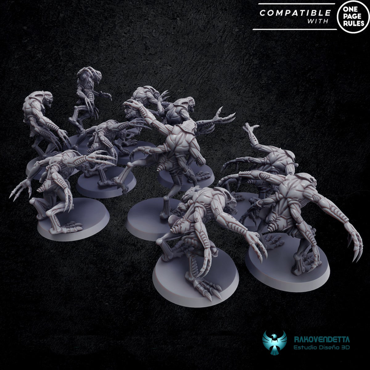 Infected Parasites - by Rakovendetta- Tabletop RPG Miniature - Roleplaying 3D Printed Fantasy Mini