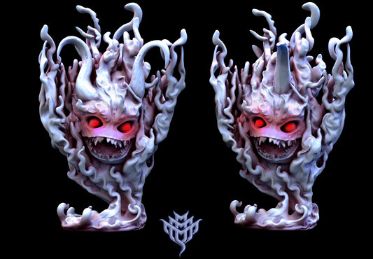 Infernal Leech set 2 - Fire Elementals - by Mini Monster Mayhem- Tabletop RPG Miniature - Roleplaying 3D Printed Fantasy Mini