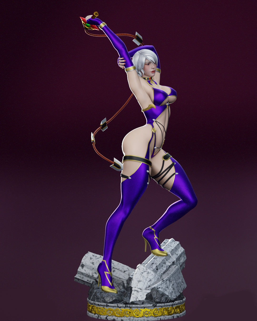 Ivy Valentine Sculpture (75mm to 500mm) - Unassembled/Unpainted/3D Print