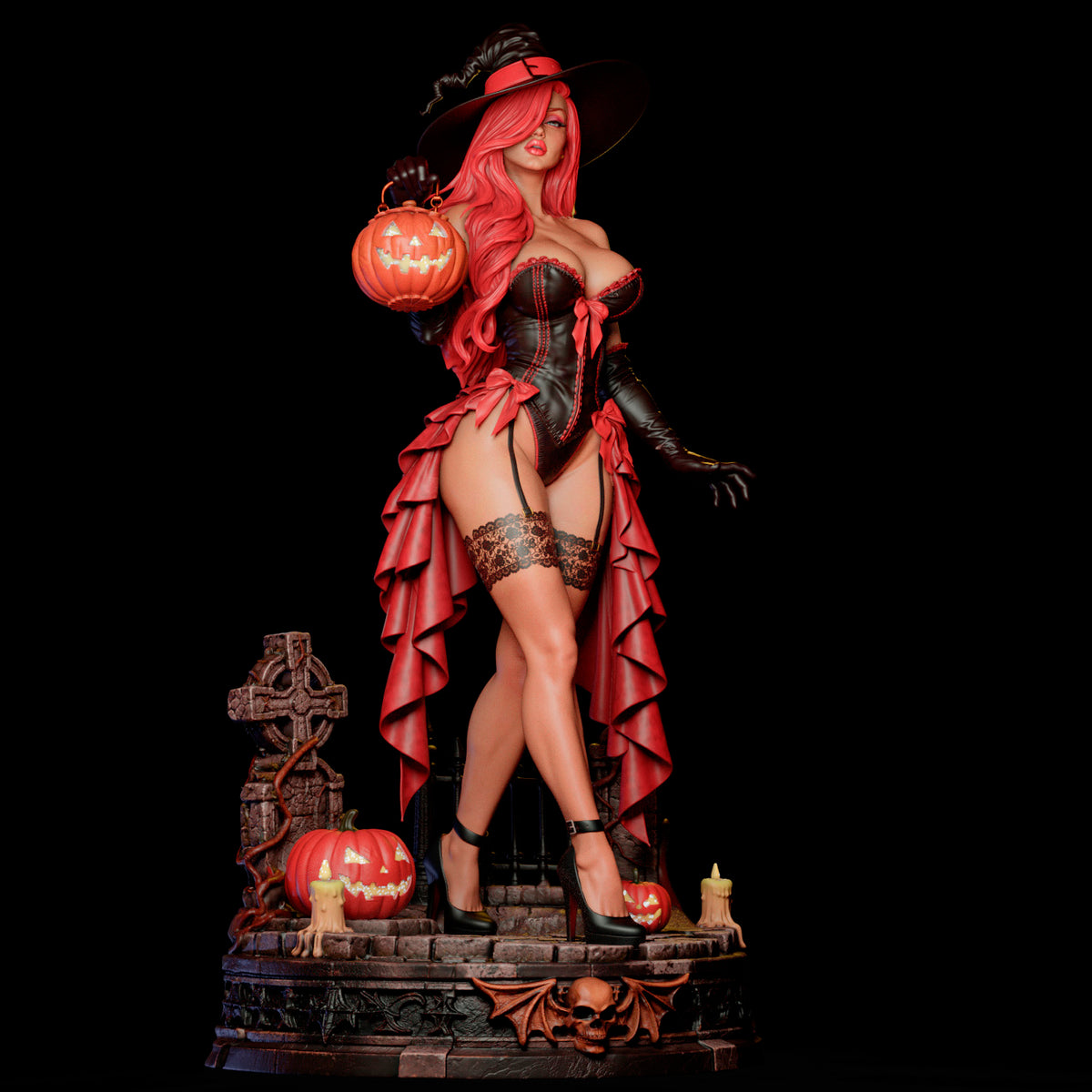 Jessica Rabbit Sculpture (75mm to 500mm) - Unassembled/Unpainted/3D Print