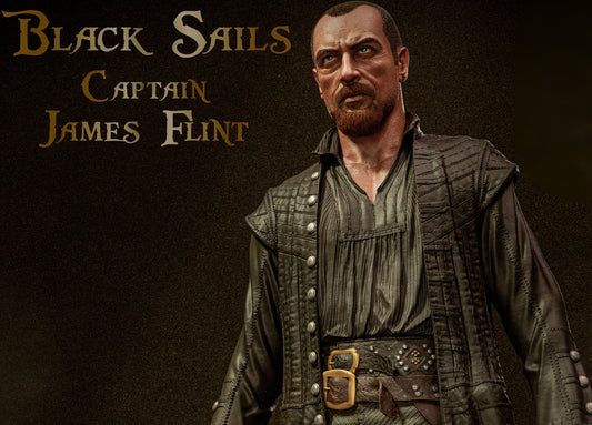Captain James Flint Sculpture (75mm to 500mm) - Unassembled/Unpainted/3D Print