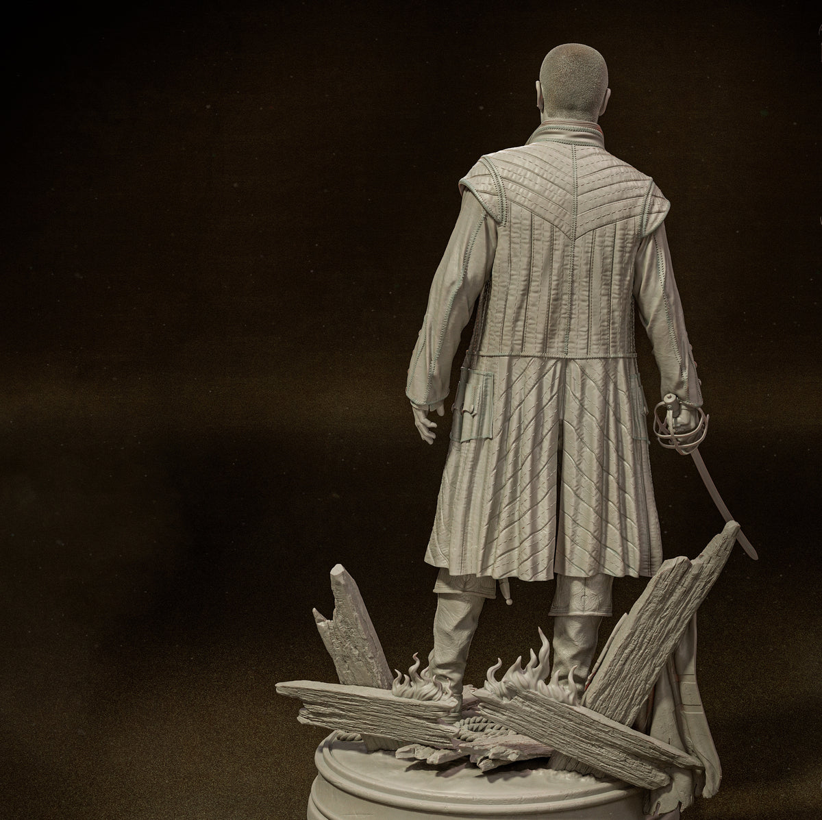 Captain James Flint Sculpture (75mm to 500mm) - Unassembled/Unpainted/3D Print