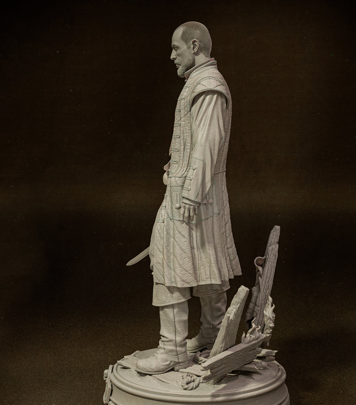 Captain James Flint Sculpture (75mm to 500mm) - Unassembled/Unpainted/3D Print
