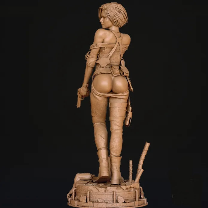 Jill Valentine NSFW Sculpture (75mm to 500mm) - Unassembled/Unpainted/3D Print