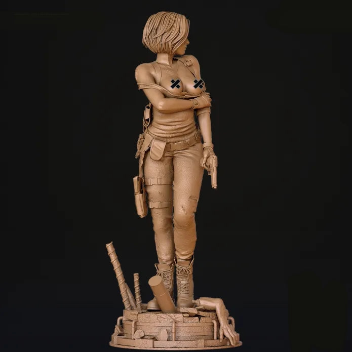 Jill Valentine NSFW Sculpture (75mm to 500mm) - Unassembled/Unpainted/3D Print